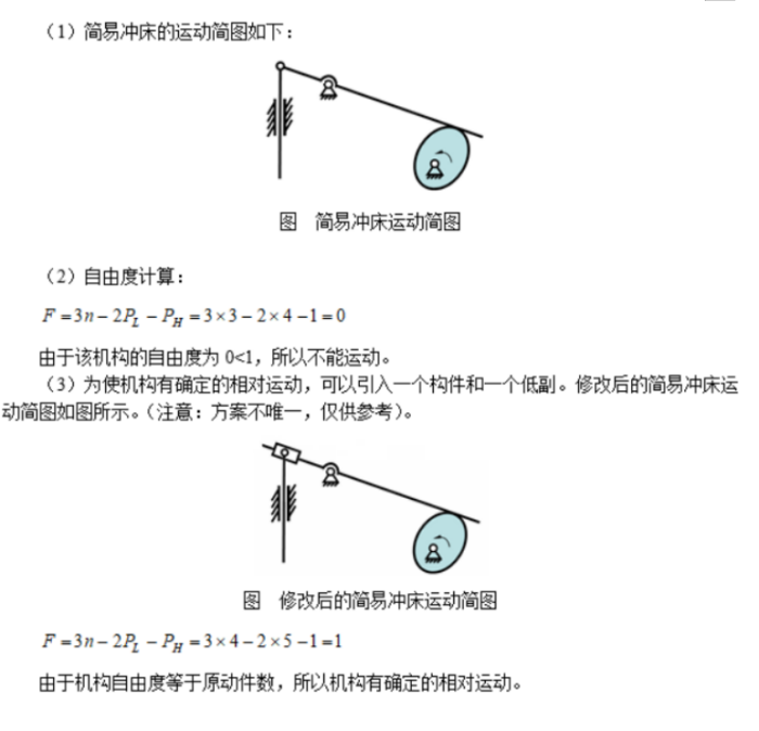 2024年春江苏开放大学机械设计基础第二次形考作业答案