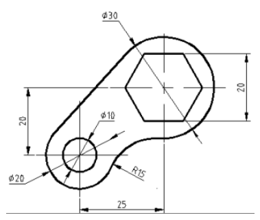 2024年秋江苏开放大学工程制图与CAD△作业1答案